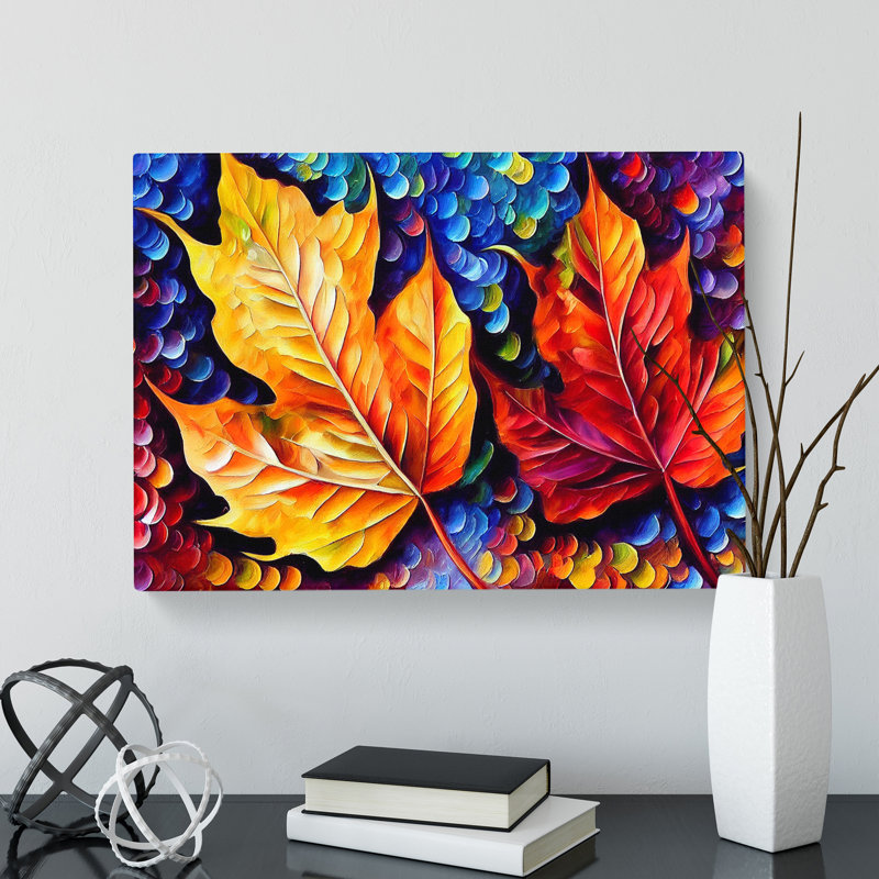 Glimmering Leaf Vol.1 - Wrapped Canvas, 50cm H x 76cm W x 3cm D