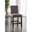 Chaise de salle à manger à hauteur de comptoir rembourrée en tissu 2 pièces Rustic Style-476835891