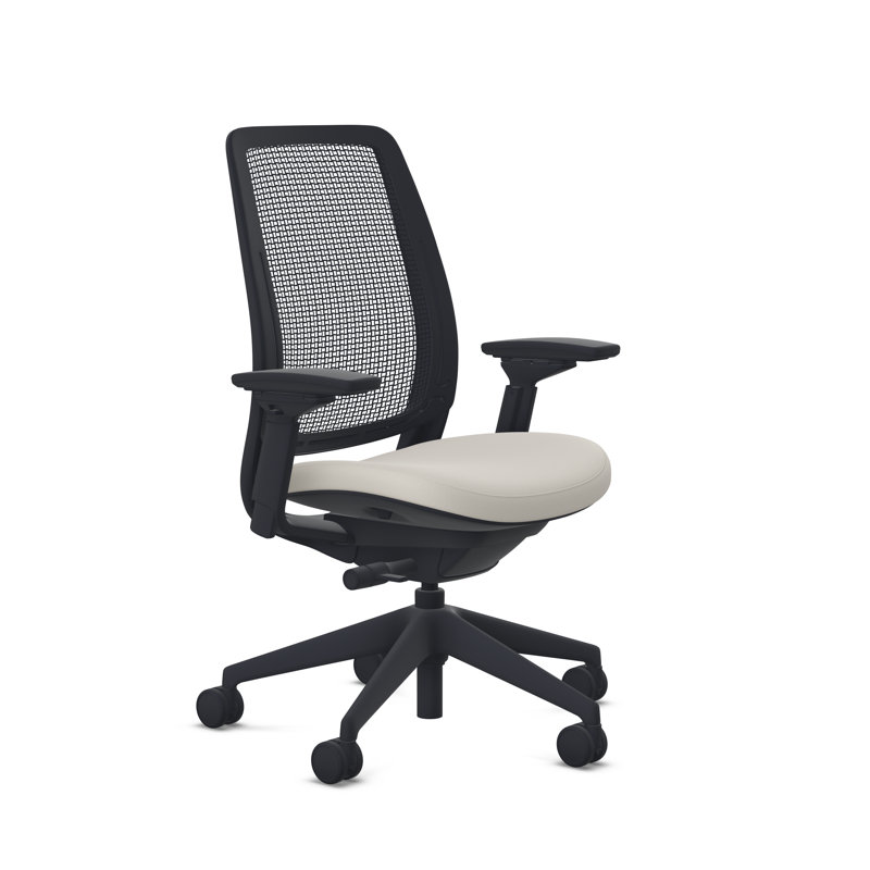 Steelcase Series 2 3D Microknit Airback Task Chair, Onyx/Licorice, Black, Carpet