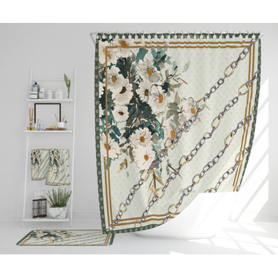 Nescha Polyester Shower Curtain Set