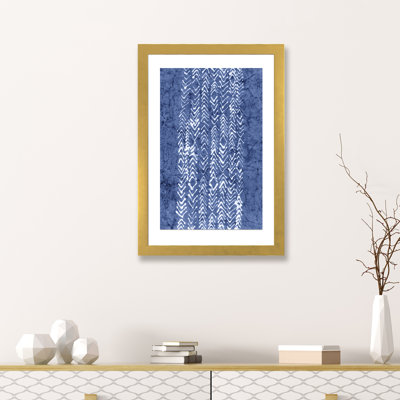 « primitive indigo patterns v » par renee stramel-impression sur image