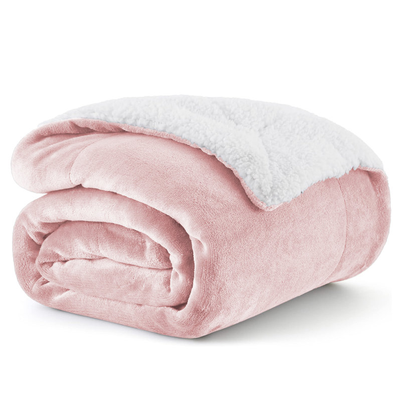Couverture en molleton doux Microplush, Lit simple, Rose