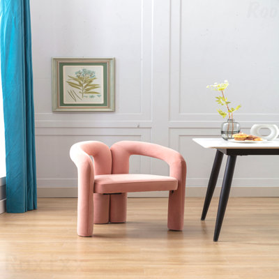 Tissu de velours de conception contemporaine revêtu de tissu pour les chaises modernes Chaise d'appoint / de salle à manger / de baril