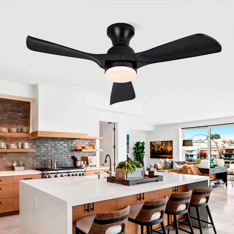 Ventilateur de plafond encastré noir Hot Lights