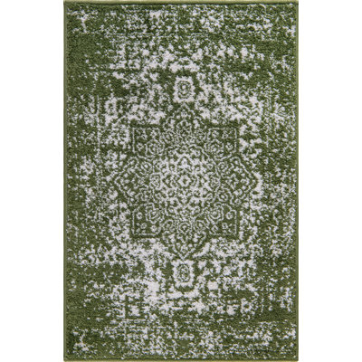 Giverny Green/White Rug