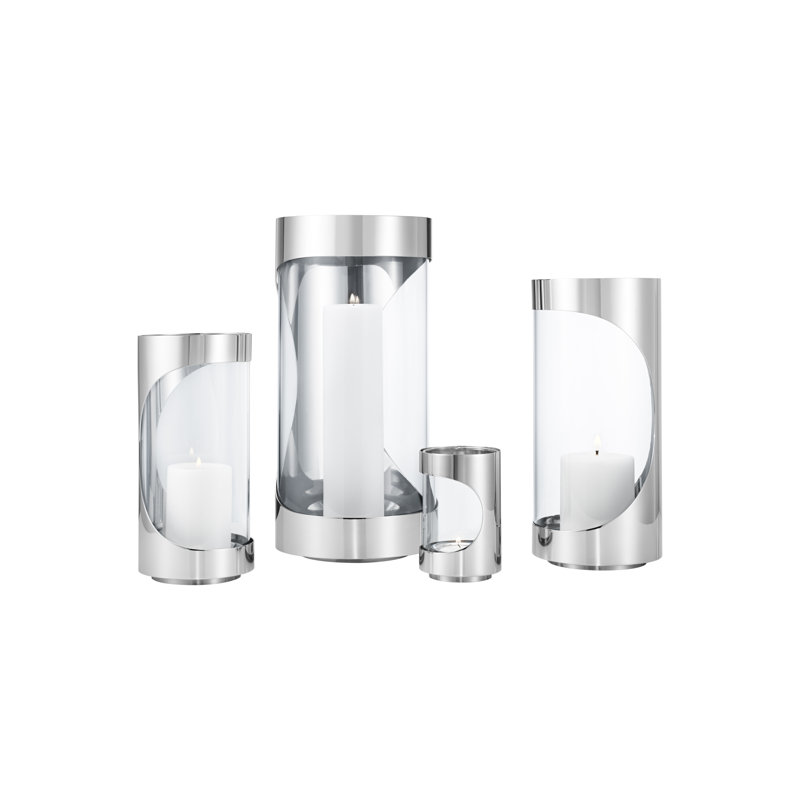 Chrome Contours Medium, 12.99" H x 6.1" W x 6.1" D