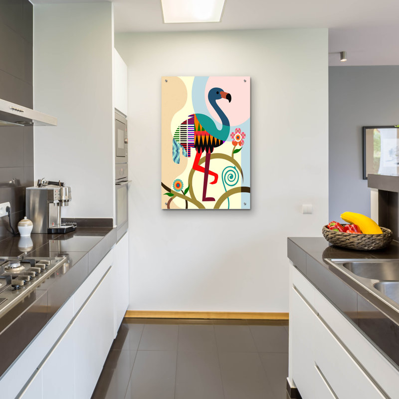 «American Flamingo» par Lanre Adefioyue, H 36 po x l 24 po x P 0,2 po