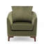 Upholstered Barrel Chair with Footstool-1488768572