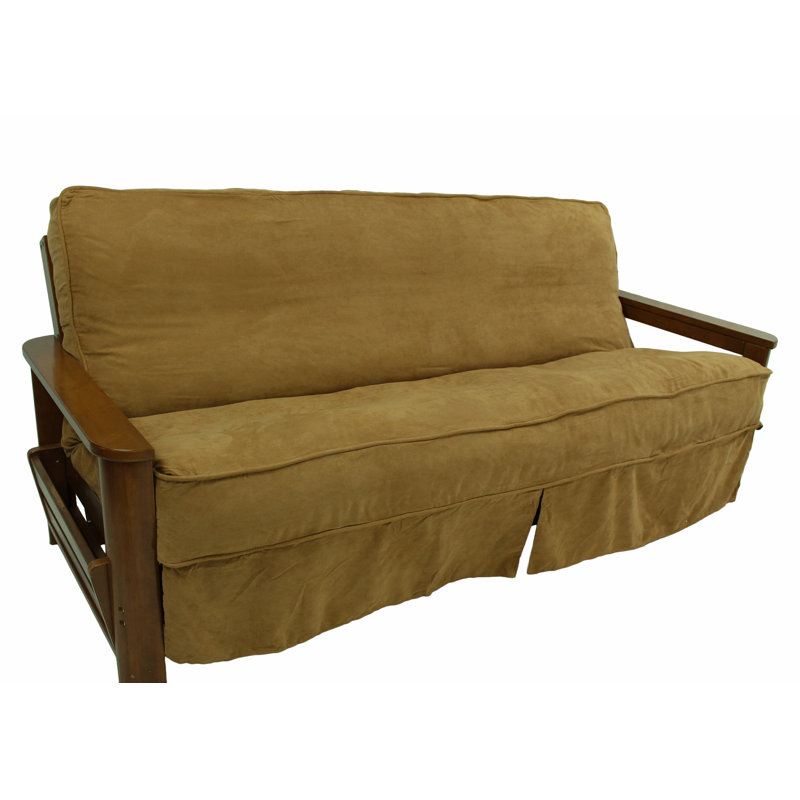 Housse pour futon à coussins carrés/rectangulaires, Café
