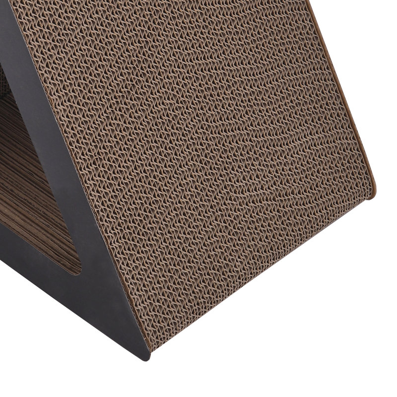 Abston Triangle Cat Scratching Post with Bell Ball