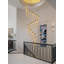 Lustre d'escalier doré à 20 lumières, suspension colonne en cristal à bulles, 3000-6000K-2129399001-2129399006