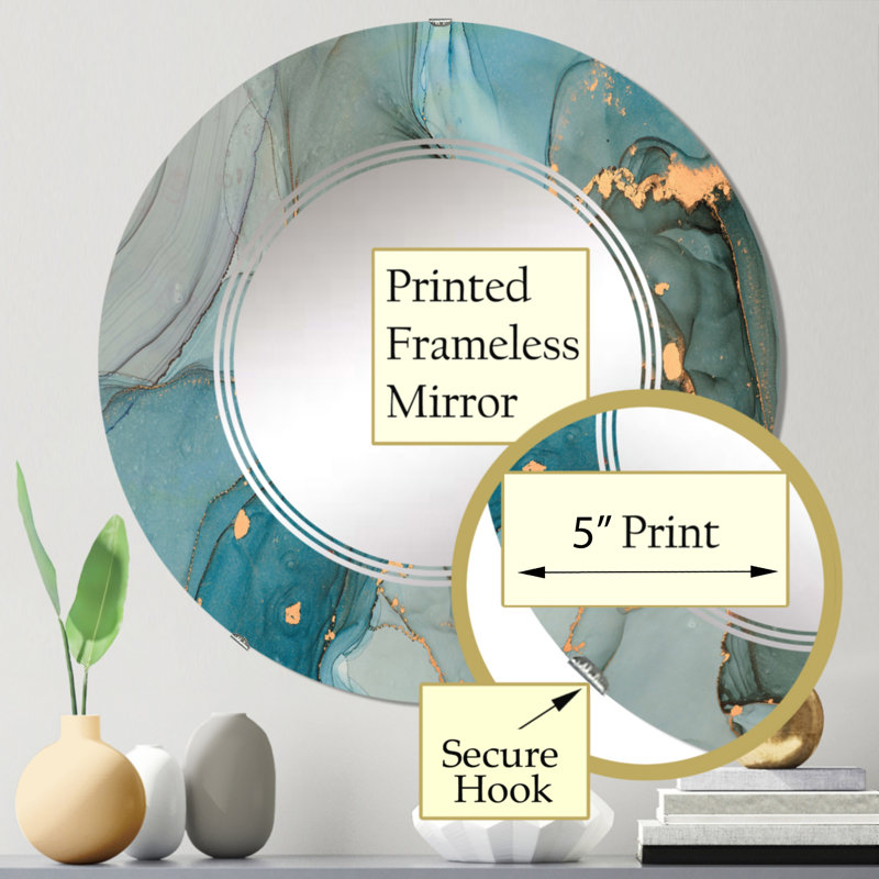 Circle Mirror, 24" x 24"