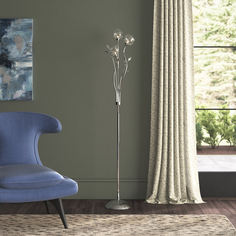 Blackmon 166cm Novelty Floor Lamp, Chrome