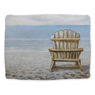 Wood Beach Chair Coastal Braided Placemat | Home Decor