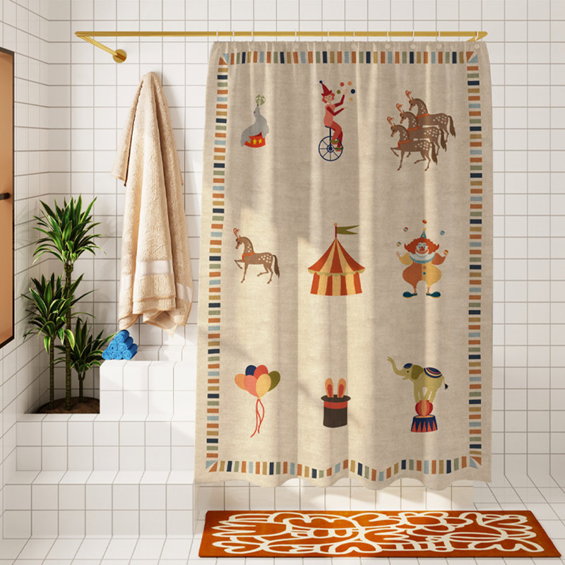 Rideau de douche en polyester