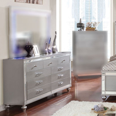 Commode contemporaine Brachium, argent