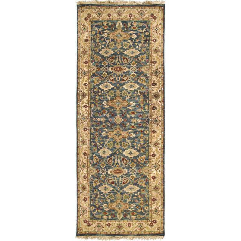 Wool Oriental Area Rug, Runner 4' x 10'