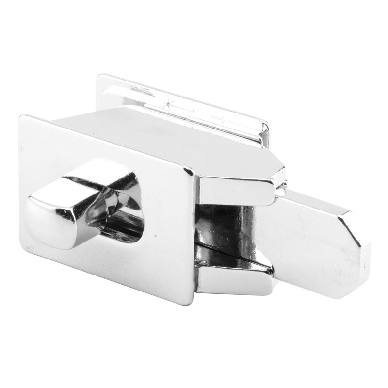 Slide Indicator Latch,  1-5/8 In., Diecast Zamak Construction, Polished Chrome Plated Finish