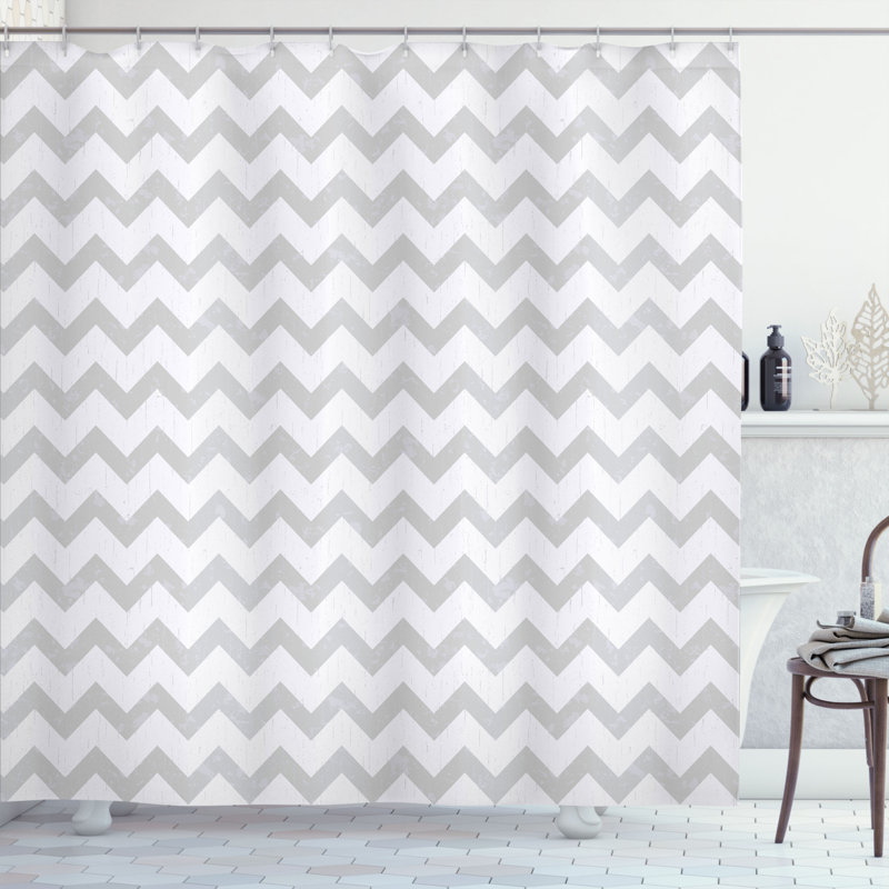 Shower Curtain with Hooks Included, 70" H x 69" W