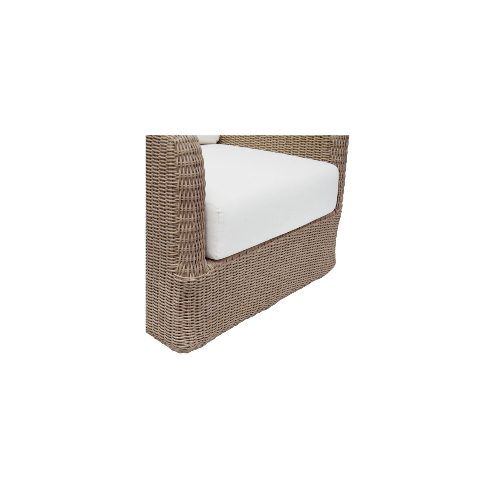 Nahlia Swivel Patio Lounge Chair, Brown