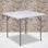 Parker 2.81-Foot Square Plastic Folding Table - Card Table/Game Table