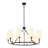 10-Light Modern Classic/Traditional Wagon Wheel Chandelier for Dining Room