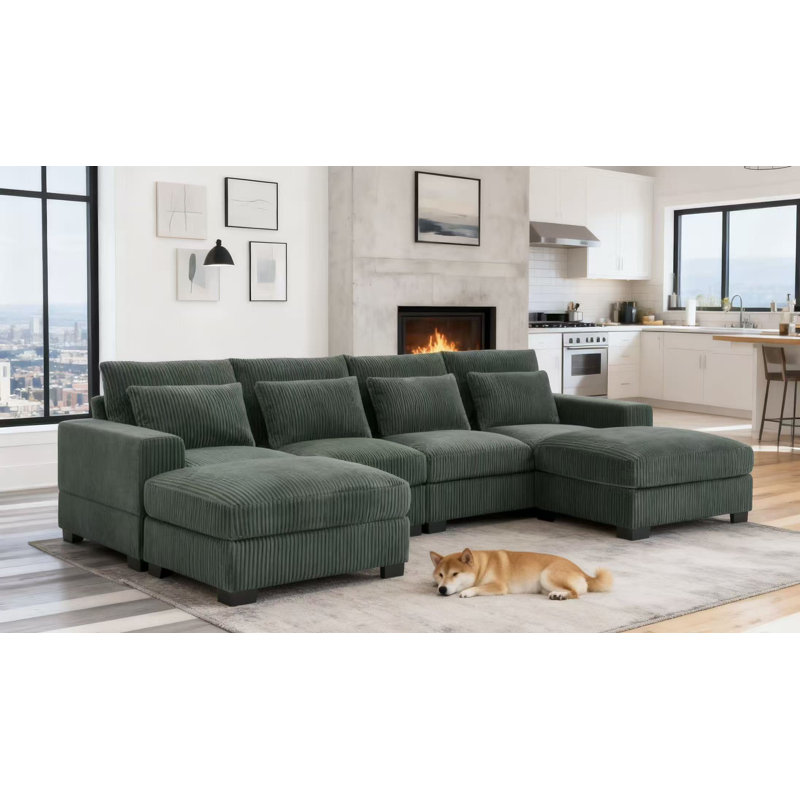 Canapé de 125 po de largeur Camden, Vert
