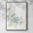 Toile encadrée argent patiné