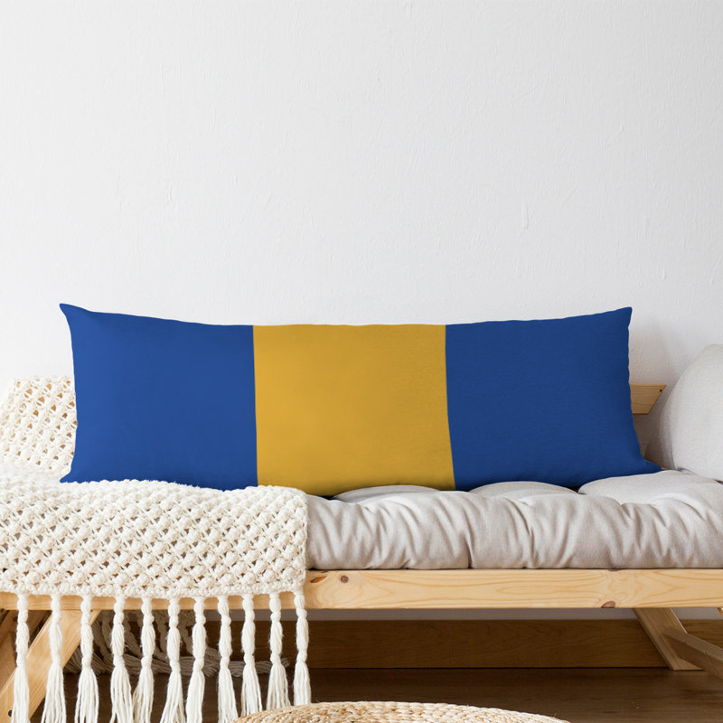 Polyester Medium Pillow, Blue/Gold/Blue, Pittsburgh 