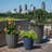 Crescent Garden Pleat Modern Round Pot Planter-606018356-606018357