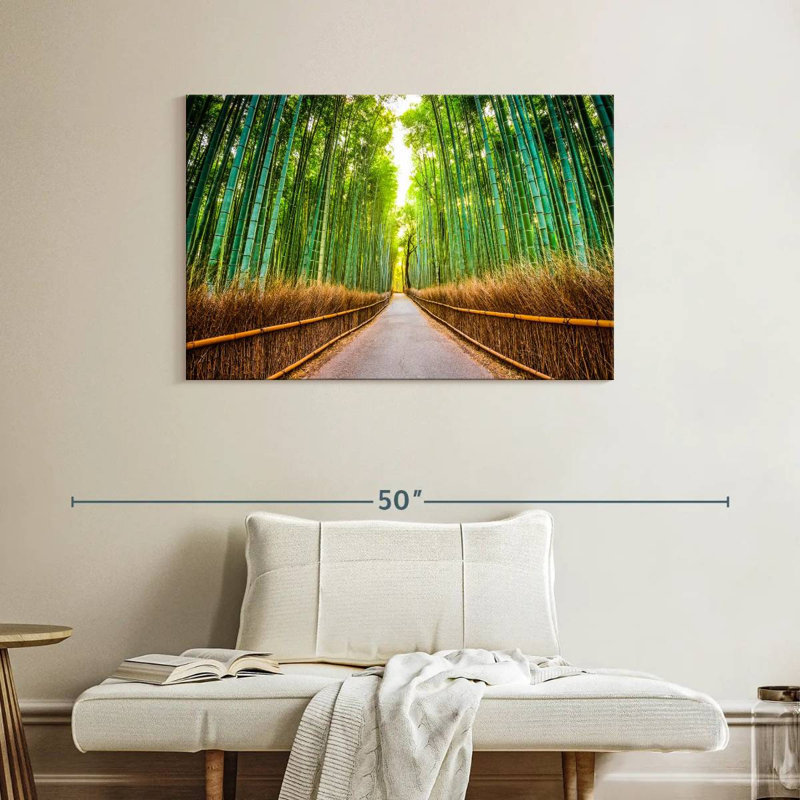 Alvord Bamboo Walkway In Kyoto, 26" H x 39" W