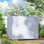 Housse pour balancelle et hamac d'extérieur avec UV, eau et poussière, 81 po x 49 po x 65 po, gris foncé