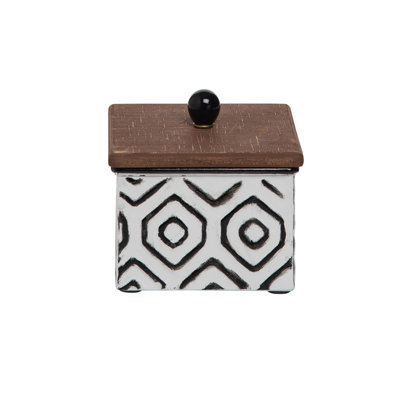 Pot de rangement carré geo