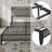 Tilisha Upholstered Metal Slat Storage Bed