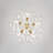 Meyana 6 - Light Bubble Hammered Patterned Glass Cluster Chandelier-114498891