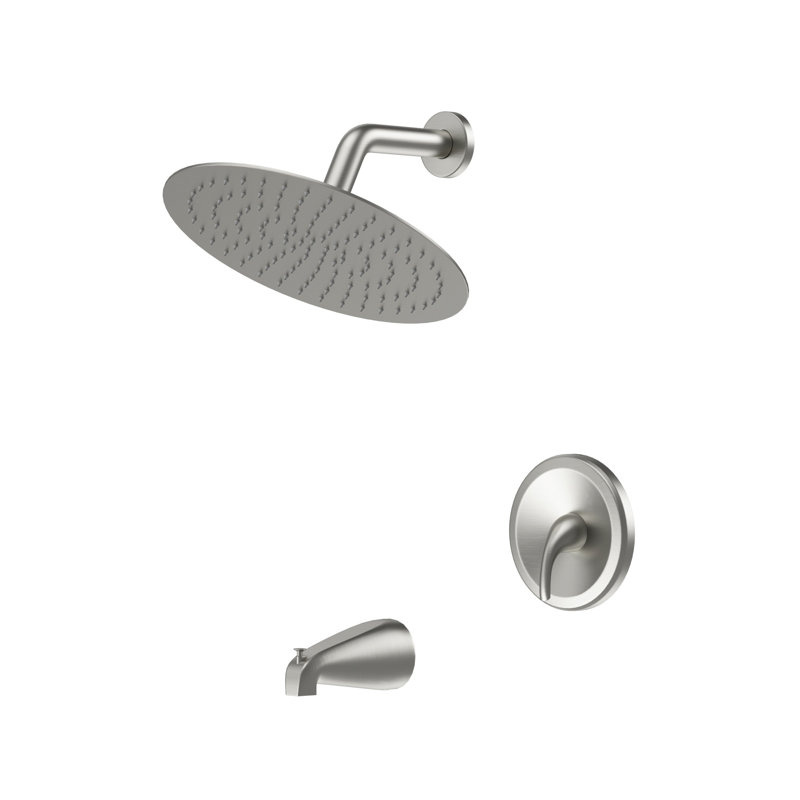 Pomme de douche à pluie 10 po, Nickel brossé