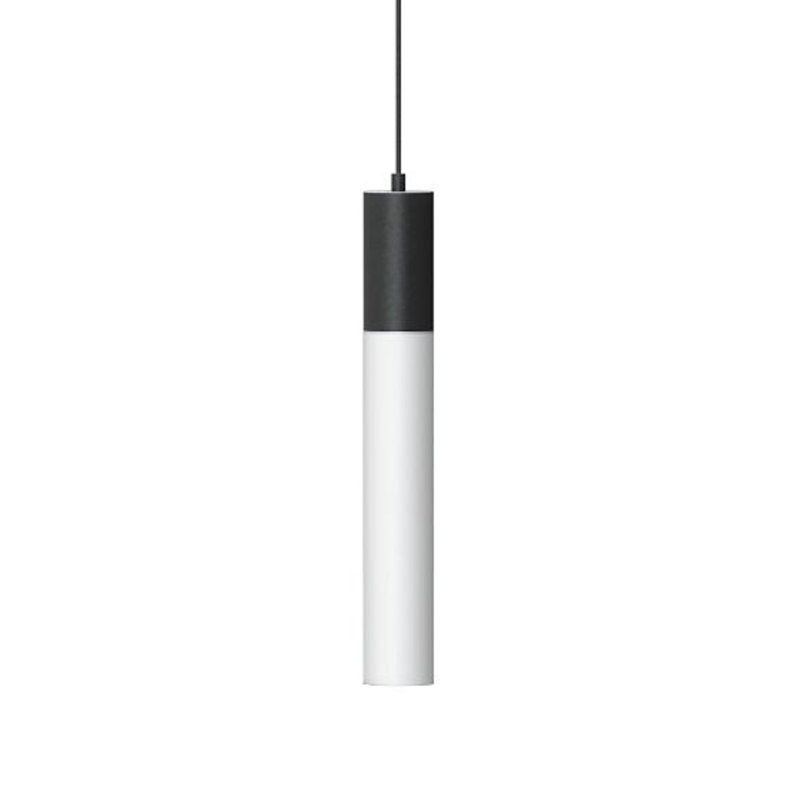 1 - Light Single Cylinder LED Pendant, Matte Black, 7" H x 1.1" W x 1.1" D