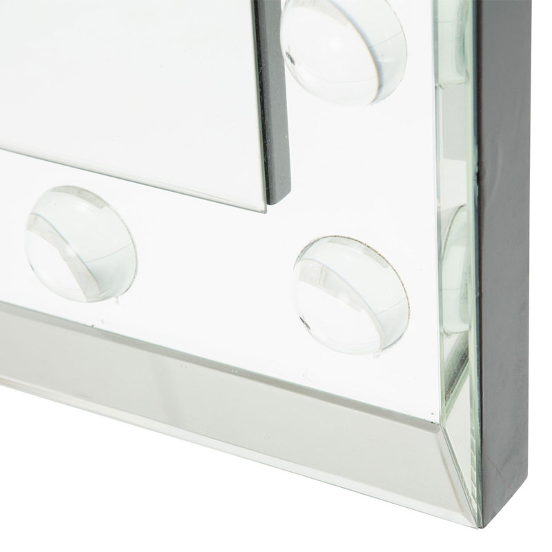 Montreal Engineered Wood Flat Wall Mirror