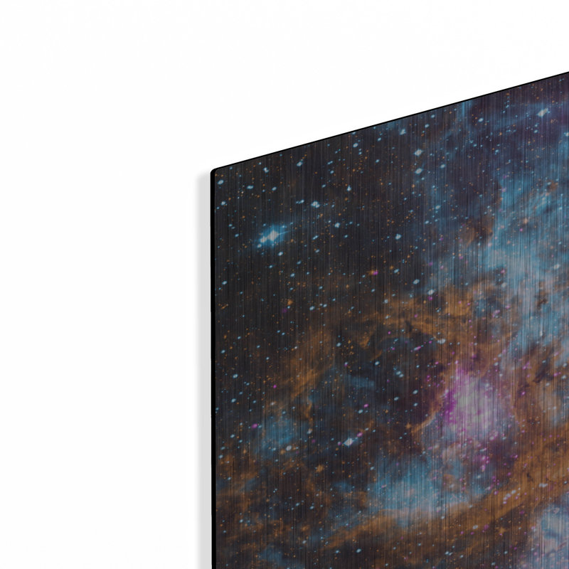 «Cosmic Winter Wonderland», art mural en métal, H 24 po x l 36 po