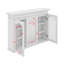 Armoire à pharmacie avec miroir, armoire de salle de bain murale avec portes en verre