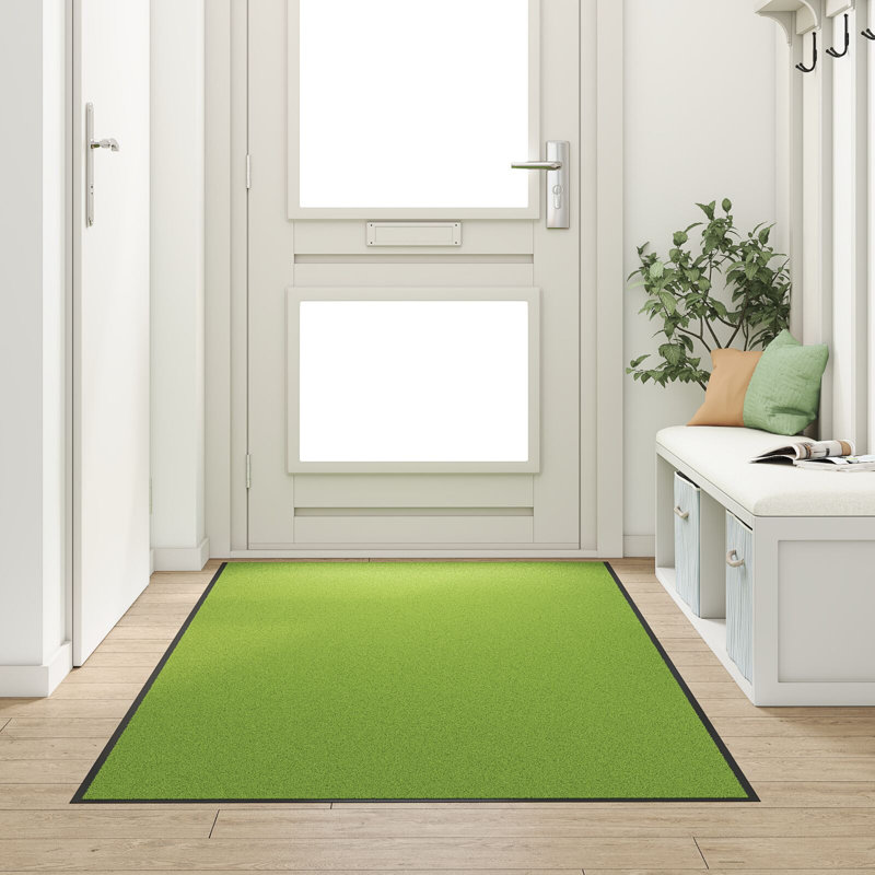 vidaXL Doormat Washable Home Barrier Welcome Rug Multi Sizes Multi Colours, 120cm W x 300 cm L, Green