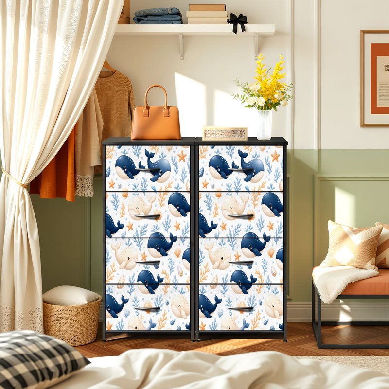 Commode de rangement verticale 4 tiroirs