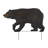 23 Inch Bear Stake/Wall Decor Metal Garden Accents Standard - Walking