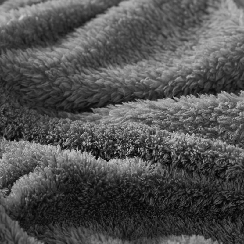 Blanketry Coma Inducer Sherpa Oversized Throw Blanket, Gray