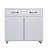 Two Door Side Table-White