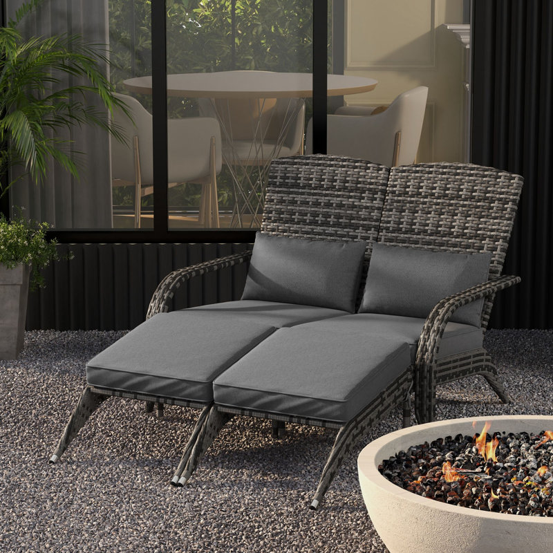 Chaise Adirondack Pershore, Gris