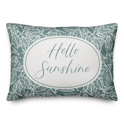 Housse de coussin rectangulaire d'extérieur Hello Sunshine