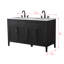Meuble-lavabo double 54 po avec dessus Sebastiano-111376227