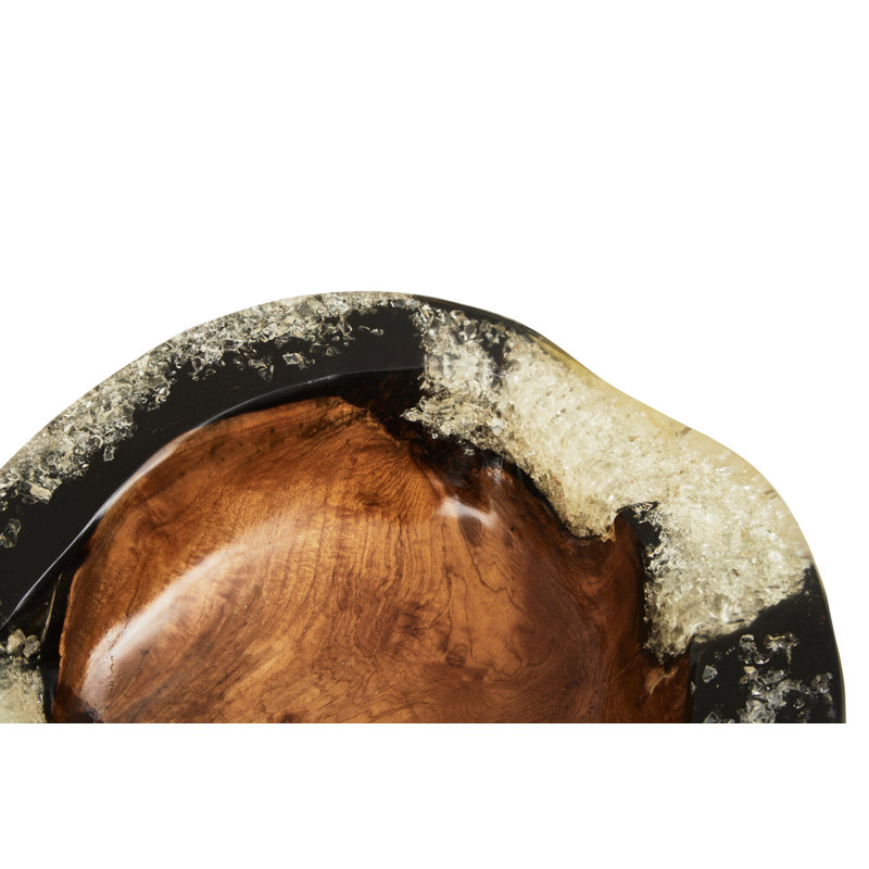 Solid Wood Decorative Bowl