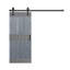 Porte de grange à panneaux et en bois avec quincaillerie d'installation-69966384-69966377